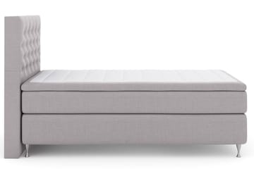Select No 6 Kontinentalsäng 120x200 Fast Watergel - Ljusgrå/Silver - Products - Möbler - Säng - Enkelsäng