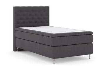 Select No 6 Kontinentalsäng 120x200 Fast Watergel - Mörkgrå/Silver - Products - Möbler - Säng - Enkelsäng