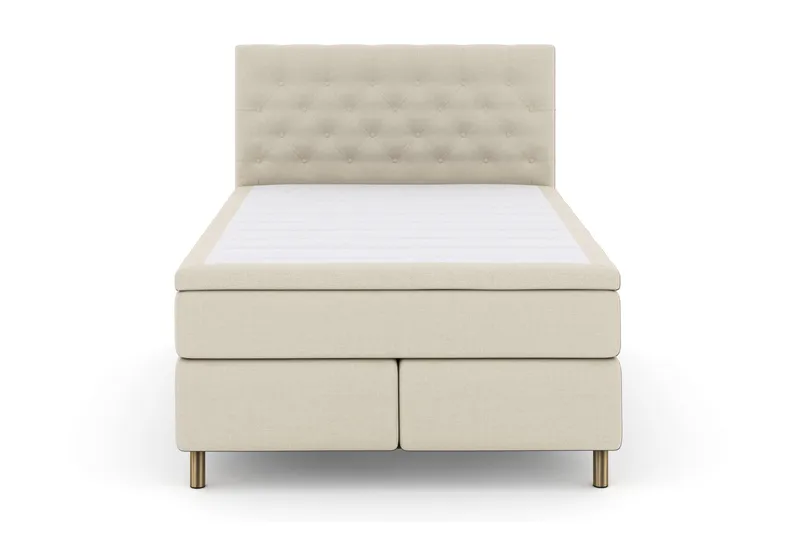 Select No 6 Kontinentalsäng 140x200 Fast Latex/Memory, Beige/Koppar