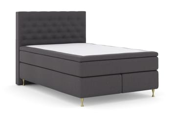Select No 6 Kontinentalsäng 140x200 Fast Memory/Pocket - Mörkgrå/Guld - Products - Möbler - Säng - Kontinentalsäng