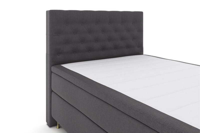 Select No 6 Kontinentalsäng 140x200 Fast Memory/Pocket - Mörkgrå/Guld - Products - Möbler - Säng - Kontinentalsäng