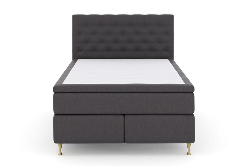 Select No 6 Kontinentalsäng 140x200 Fast Memory/Pocket - Mörkgrå/Guld - Products - Möbler - Säng - Kontinentalsäng