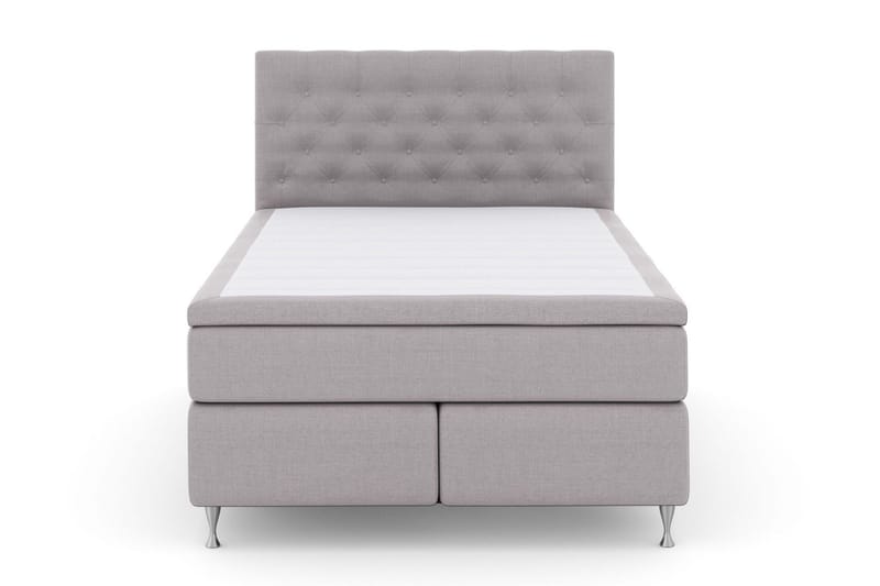 Select No 6 Kontinentalsäng 140x200 Fast Watergel - Ljusgrå/Silver - Products - Möbler - Säng - Kontinentalsäng