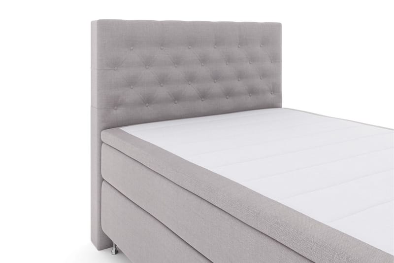 Select No 6 Kontinentalsäng 140x200 Fast Watergel - Ljusgrå/Silver - Products - Möbler - Säng - Kontinentalsäng