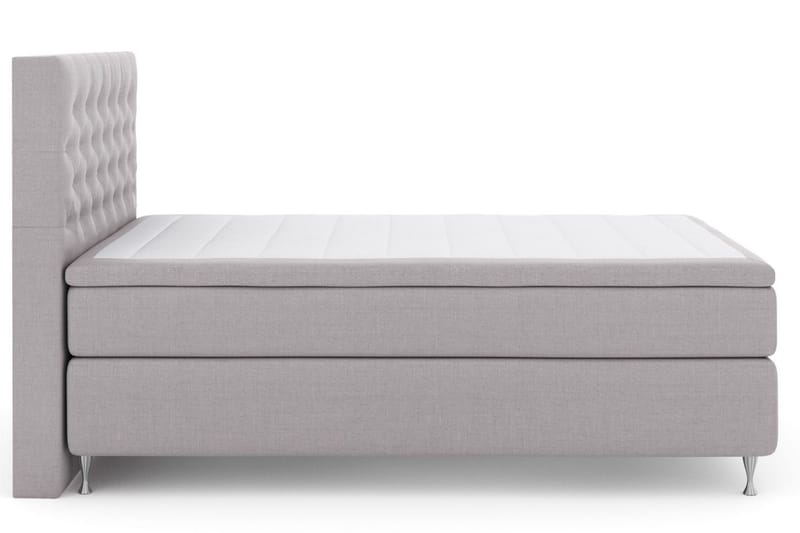 Select No 6 Kontinentalsäng 140x200 Fast Watergel - Ljusgrå/Silver - Products - Möbler - Säng - Kontinentalsäng