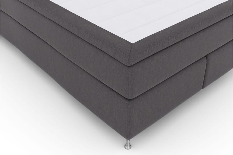 Select No 6 Kontinentalsäng 140x200 Fast Watergel - Mörkgrå/Silver - Products - Möbler - Säng - Kontinentalsäng