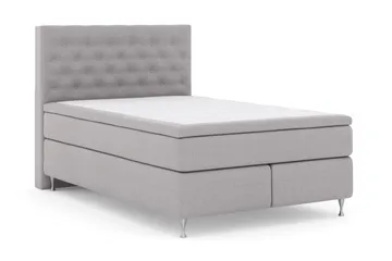 Select No 6 Kontinentalsäng 140x200 Fast/Medium Watergel - Ljusgrå/Silver - Products - Möbler - Säng - Kontinentalsäng