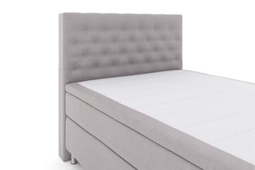 Select No 6 Kontinentalsäng 140x200 Medium Latex/Memory - Ljusgrå/Metall - Products - Möbler - Säng - Kontinentalsäng