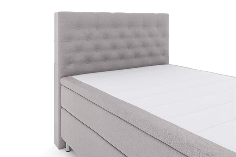 Select No 6 Kontinentalsäng 140x200 Medium Latex/Memory - Ljusgrå/Metall - Products - Möbler - Säng - Kontinentalsäng