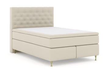 Select No 6 Kontinentalsäng 140x200 Medium Memory/Pocket - Beige/Guld - Products - Möbler - Säng - Kontinentalsäng