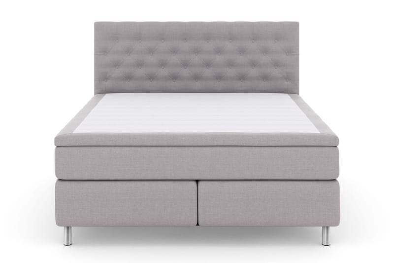 Select No 6 Kontinentalsäng 180x200 Fast/Medium Watergel - Ljusgrå/Metall - Products - Möbler - Säng - Kontinentalsäng