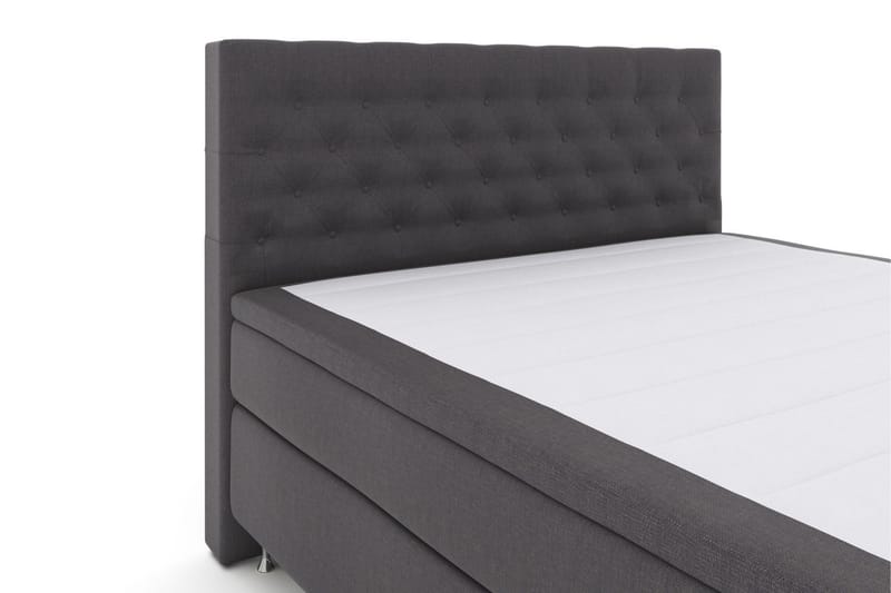 Select No 6 Kontinentalsäng 210x210 Fast Watergel - Mörkgrå/Silver - Products - Möbler - Säng - Kontinentalsäng