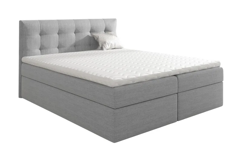 Skaftå Kontinentalsäng 120x200 Svart/Grå/Vit, Svart/Grå/Vit