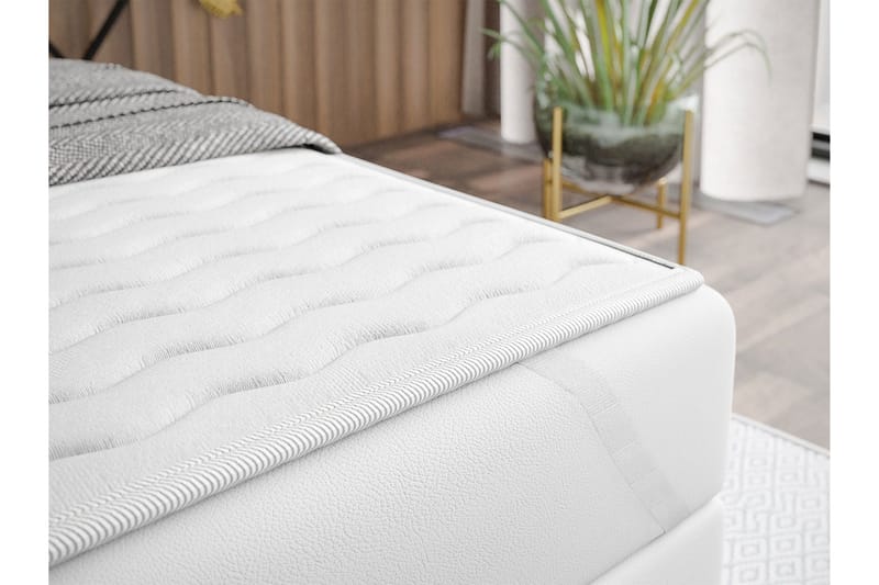 Skaftå Kontinentalsäng 200x200 cm - Svart/Grå/Vit - Products - Möbler - Säng - Säng med förvaring