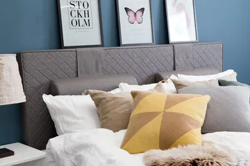 Sundborn Kontinentalsäng 210x210 Valbar - Grå - Products - Möbler - Säng - Kontinentalsäng