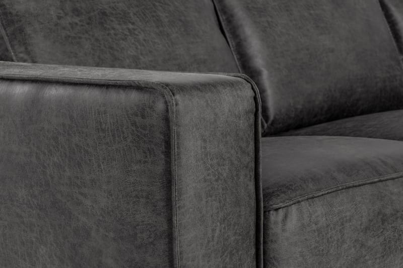 Akron Hörnsoffa Bondedläder - Mörkgrå - Products - Möbler - Soffa - Skinnsoffa