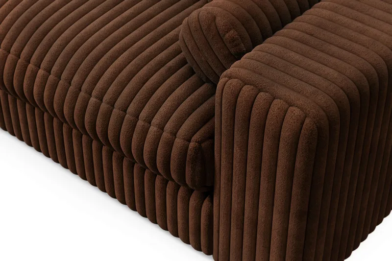 Arken Lyx 6-sits Vändbar L-formad Djup Divansoffa i Manchester - Mörkbrun - Products - Möbler - Soffa - Divansoffa & schäslongsoffa