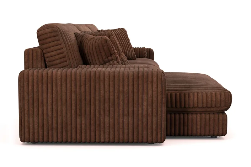 Arken Lyx 6-sits Vändbar L-formad Djup Divansoffa i Manchester - Mörkbrun - Products - Möbler - Soffa - Divansoffa & schäslongsoffa