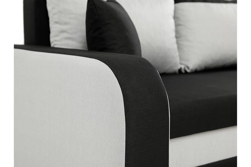 Alvared 3-sits Hörnbäddsoffa Universal - Röd/Svart - Products - Möbler - Soffa - Bäddsoffa - Bäddsoffa divan