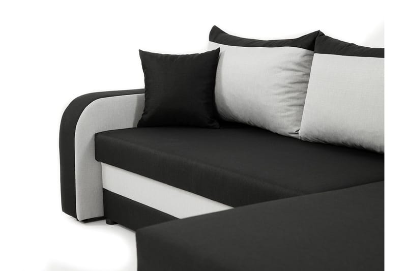 Alvared 3-sits Hörnbäddsoffa Universal - Vit/Röd - Products - Möbler - Soffa - Bäddsoffa - Bäddsoffa divan