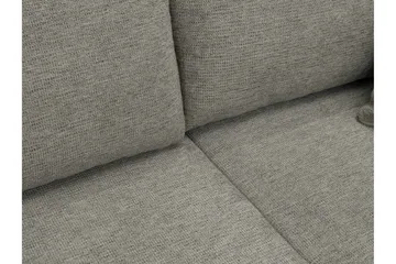 Barile Bäddsoffa Dubbeldivan 4-sits i Plysch - Vit - Products - Möbler - Soffa - Bäddsoffa - U bäddsoffa