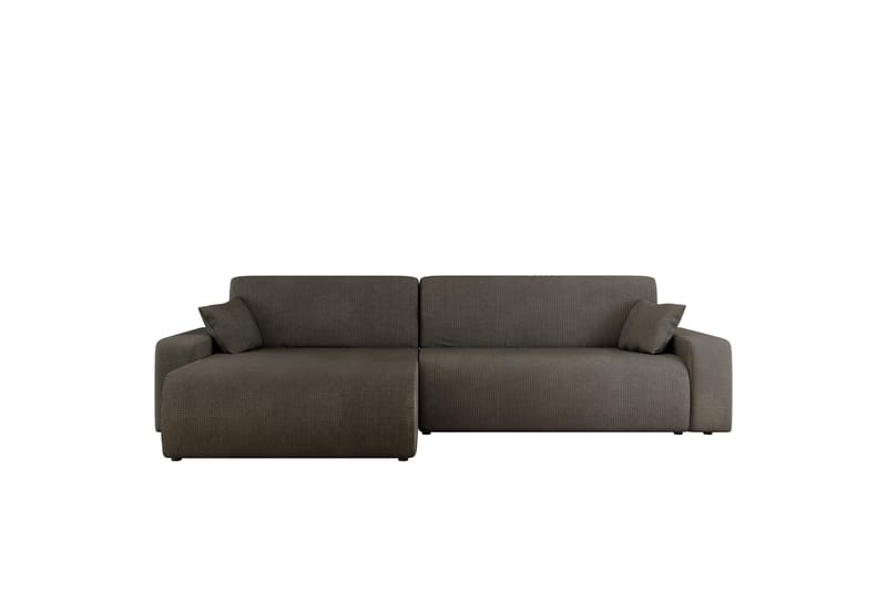 Barile Bäddsoffa med Divan 3-sits i Plysch - Grå - Products - Möbler - Soffa - Bäddsoffa - Bäddsoffa divan