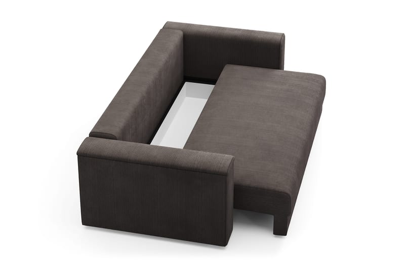 Bergen Extra djup 3-sits Bäddsoffa med Bäddmadrass i Polyesterskum och Tvättbar klädsel - Mörkgrå - Products - Möbler - Soffa - Bäddsoffa - 3 sits bäddsoffa