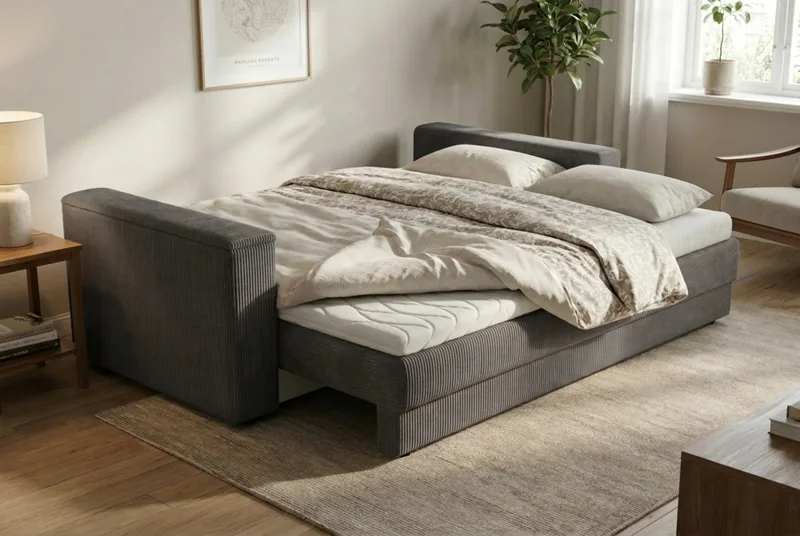 Bergen Extra djup 3-sits Bäddsoffa med Bäddmadrass i Polyesterskum och Tvättbar klädsel - Mörkgrå - Products - Möbler - Soffa - Bäddsoffa - 3 sits bäddsoffa