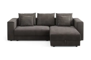 7 cm  Medium/Fast Punktelastisk Latex med Tvättbar Klädsel - Mörkgrå