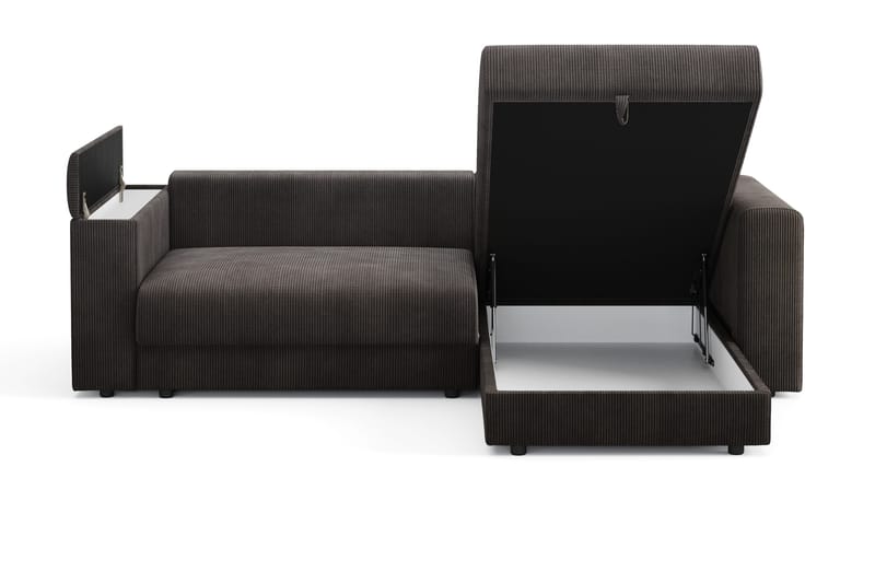 Bergen Extra djup 3-sits Bäddsoffa med Divan och Bäddmadrass i Polyesterskum och Tvättbar klädsel - Mörkgrå - Products - Möbler - Soffa - Bäddsoffa - Bäddsoffa divan
