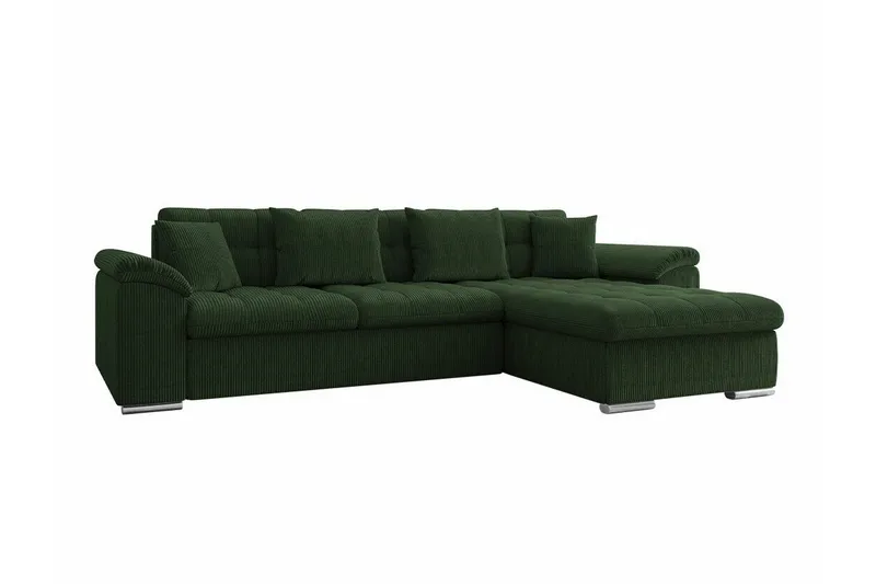 Camior 3-sits Hörnbäddsoffa Dark green