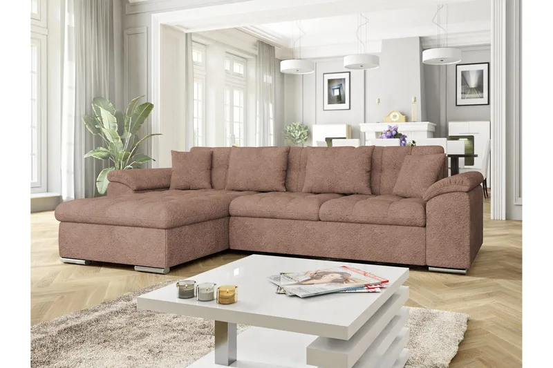 Camior Bäddsoffa m. Divan 3-sits - Beige - Products - Möbler - Soffa - Bäddsoffa - Bäddsoffa divan