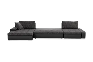 Cillo 2-sits Bäddsoffa - Svart/Grå - Products - Möbler - Soffa - Bäddsoffa - U bäddsoffa