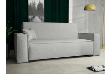 Denegal 2-sits liten bäddsoffa i Tyg - Grå - Products - Möbler - Soffa - Bäddsoffa - 2 sits bäddsoffa