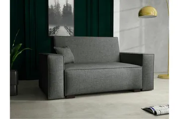 Denegal 2-sits liten bäddsoffa i Tyg - Grå - Products - Möbler - Soffa - Bäddsoffa - 2 sits bäddsoffa