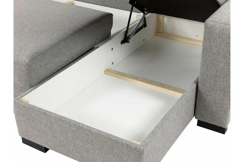 Denegal 3-sits Hörnbäddsoffa - Blå - Products - Möbler - Soffa - Bäddsoffa - Hörnbäddsoffa