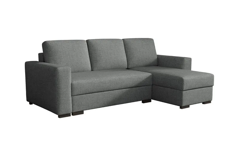 Denegal 3-sits Hörnbäddsoffa, Mörkgrå