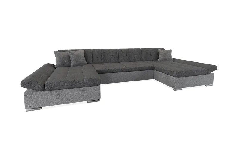 Dewitt 3-sits Bäddsoffa - Grå - Products - Möbler - Soffa - Bäddsoffa - U bäddsoffa