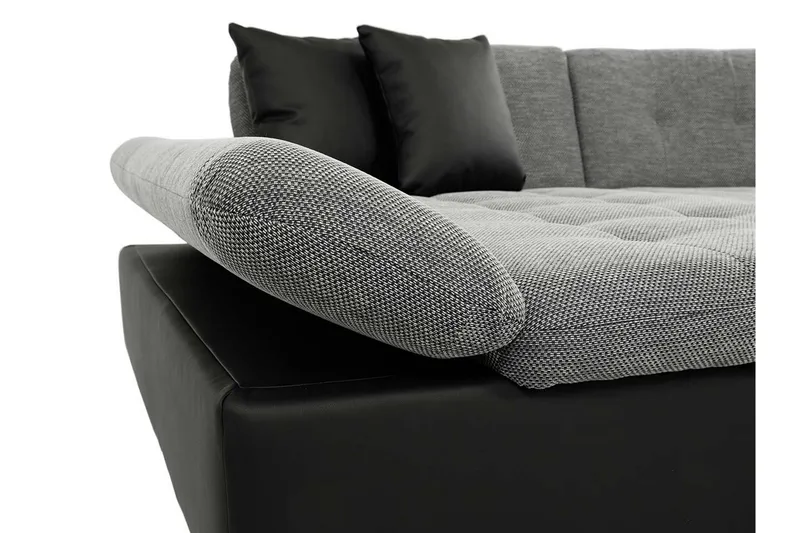 Dewitt 3-sits Bäddsoffa - Svart - Products - Möbler - Soffa - Bäddsoffa - U bäddsoffa