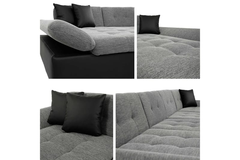 Dewitt Bäddsoffa Dubbeldivan 5-sits - Grå - Products - Möbler - Soffa - Bäddsoffa - U bäddsoffa