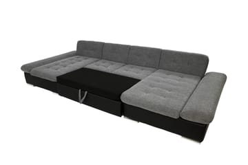 Dewitt Bäddsoffa Dubbeldivan 5-sits - Svart - Products - Möbler - Soffa - Bäddsoffa - U bäddsoffa