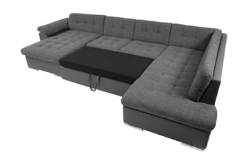 Dynir Bäddsoffa m. Divan och Schäslong 4-sits - Grön - Products - Möbler - Soffa - Bäddsoffa - Bäddsoffa divan