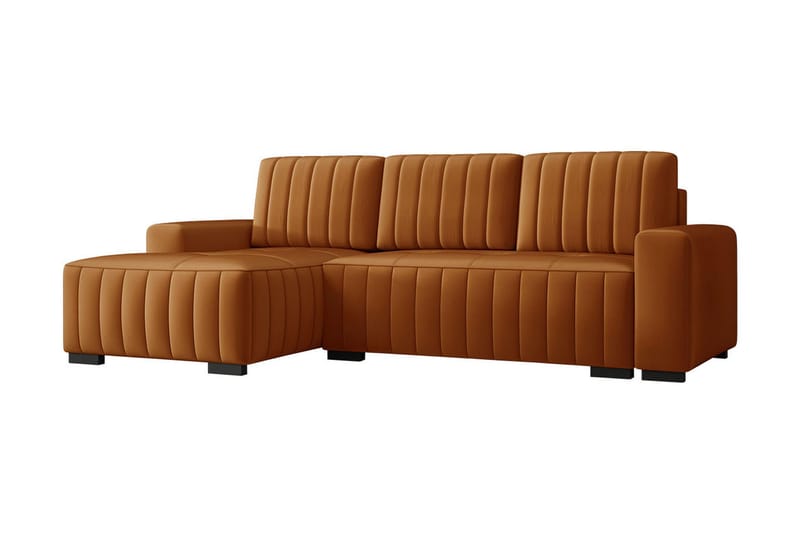 Esher 4-sits Bäddsoffa Vänster - Brun - Products - Möbler - Soffa - Bäddsoffa - Bäddsoffa divan
