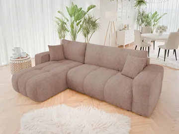Flo Bäddsoffa med Divan 3-sits - Rosa - Products - Möbler - Soffa - Bäddsoffa - Bäddsoffa divan