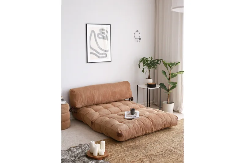 Foldy Bäddfåtölj Camel - Camel - Products - Möbler - Soffa - Bäddsoffa - 2 sits bäddsoffa