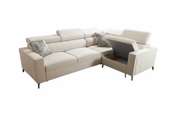 Galbally 3-sits Hörnbäddsoffa Dark blue - Products - Möbler - Soffa - Bäddsoffa - Hörnbäddsoffa