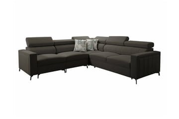 Galbally 4-sits Hörnbäddsoffa Black - Products - Möbler - Soffa - Bäddsoffa - Hörnbäddsoffa