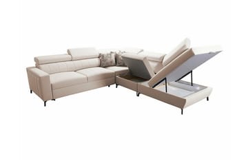 Galbally 4-sits Hörnbäddsoffa Pink - Products - Möbler - Soffa - Bäddsoffa - Hörnbäddsoffa