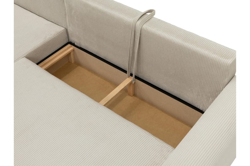 Handda Bäddsoffa med Divan 3-sits i Chenille - Beige - Products - Möbler - Soffa - Bäddsoffa - Bäddsoffa divan