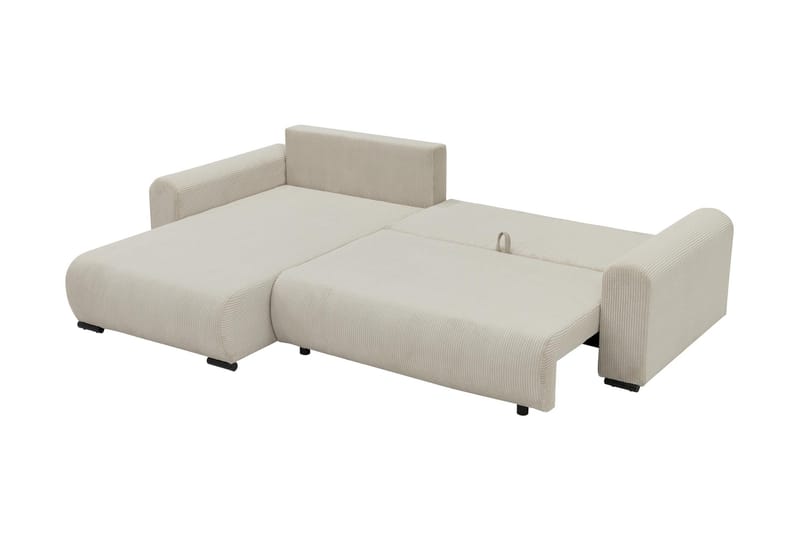 Handda Bäddsoffa med Divan 3-sits i Sammet - Grå - Products - Möbler - Soffa - Bäddsoffa - Bäddsoffa divan